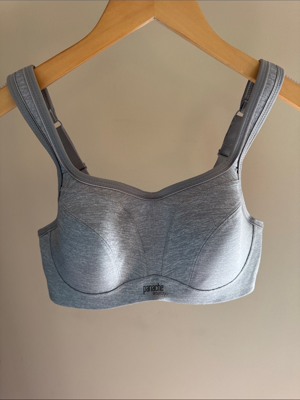 Panache Power Wired Sports Bra Grey Marl - Picture 5 of 15